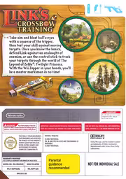 An image of Link’s Crossbow Training - Back Cover.