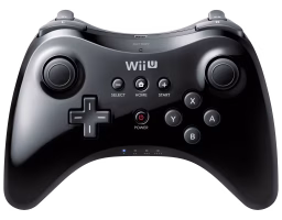 An image of a Wii U Pro Controller - Black.