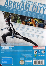 An image of Batman: Arkham City Armored Edition - Back Cover.