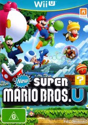 An image of New Super Mario Bros. U - Front Cover.