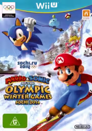 An image of Mario & Sonic at the Sochi 2014 Olympic Winter Games - Front Cover.
