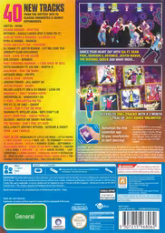 An image of Just Dance 2017 - Back Cover.