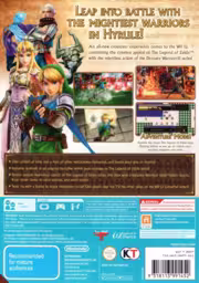 An image of Hyrule Warriors - Back Cover.