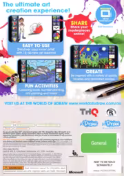 An image of uDraw Studio: Instant Artist - Back Cover.