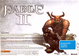 An image of Fable II (Limited Collector’s Edition) - Back Cover.