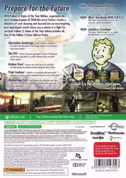 An image of Fallout 3: Game of the Year Edition (Classics) - Back Cover.