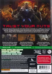 An image of Gears of War: Judgment - Back Cover.