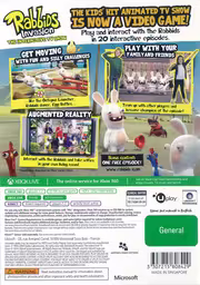 An image of Rabbids Invasion: The Interactive TV Show - Back Cover.