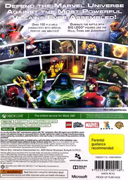An image of LEGO Marvel Super Heroes - Back Cover.