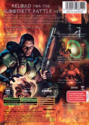 An image of Doom 3: Resurrection of Evil - Back Cover.
