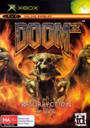 An image of Doom 3: Resurrection of Evil - Front Cover.