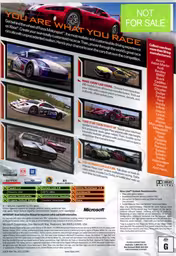 An image of Forza Motorsport - Back Cover.