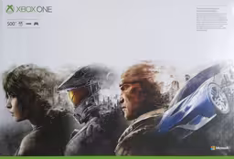 An image of Xbox One S 500GB - Box Back.
