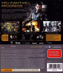 An image of Deus Ex: Mankind Divided Day One Edition - Back Cover.