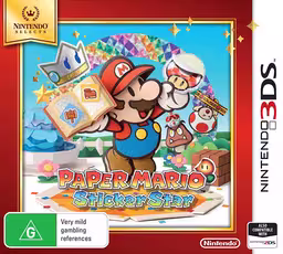 An image of Paper Mario: Sticker Star (Nintendo Selects) - Front Cover.