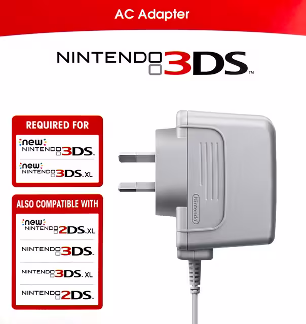 An image of Nintendo 3DS AC Adapter - Box Front.