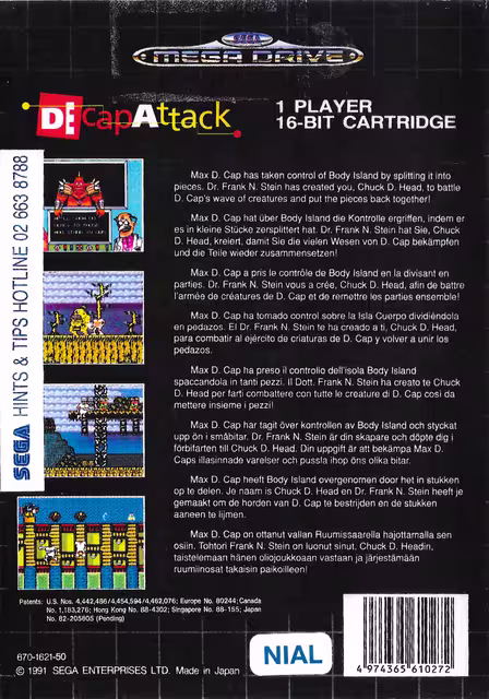 An image of Decap Attack - Back Cover.