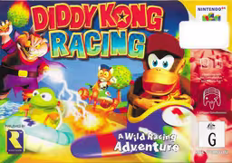 An image of Diddy Kong Racing - Box Front.