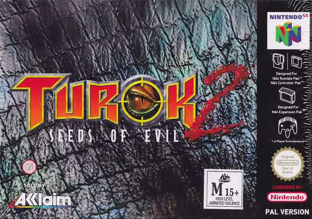 An image of Turok 2: Seeds of Evil - Box Front.