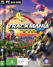 An image of Trackmania Turbo - Front Cover.