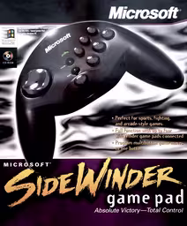An image of the Microsoft SideWinder Game Pad - Box Front.