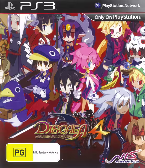 An image of Disgaea 4: A Promise Unforgotten - Front Cover.