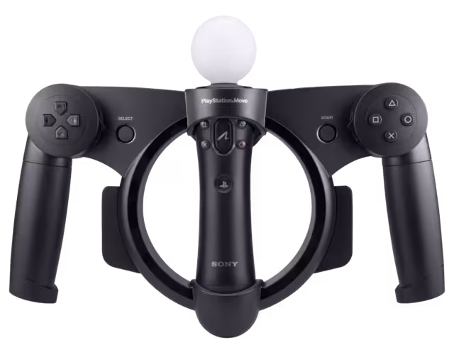 An image of PlayStation Move Racing Wheel - Closed.