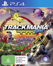 An image of Trackmania Turbo - Front Cover.