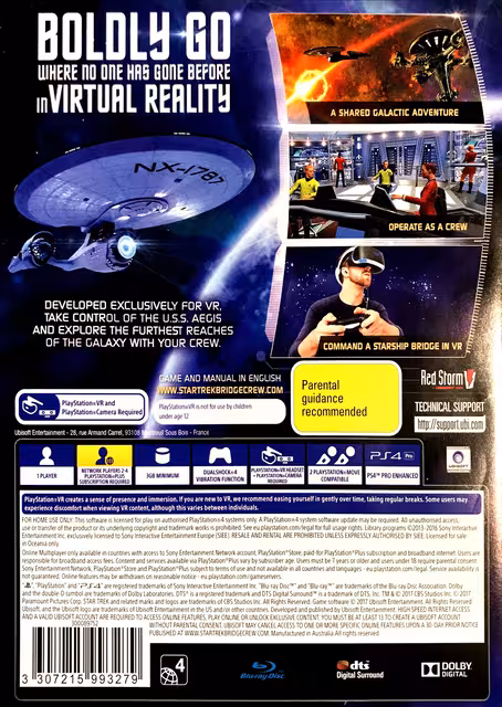 An image of Star Trek Bridge Crew - Back Cover.