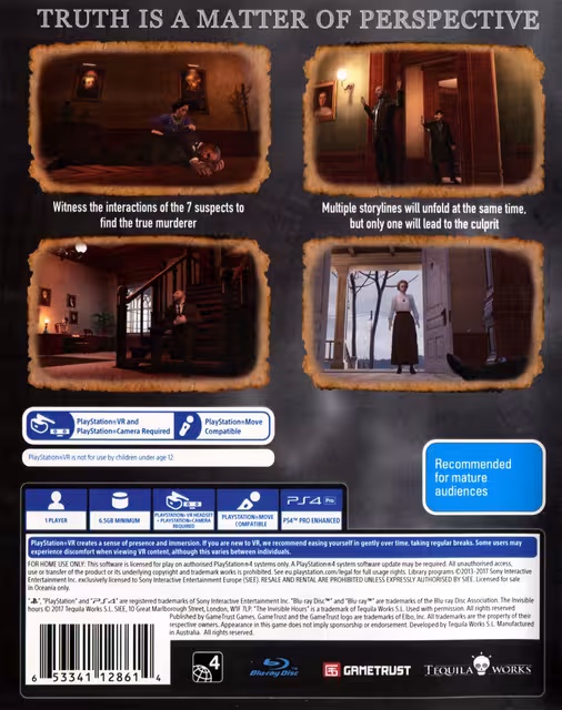 An image of The Invisible Hours - Back Cover.