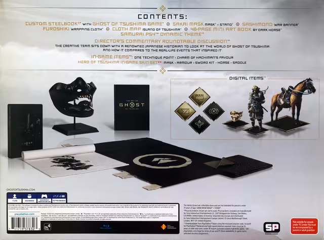 An image of Ghost of Tsushima (Collector’s Edition) - Box Back.