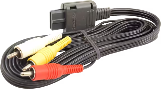 An image of a Nintendo Stereo AV Cable.