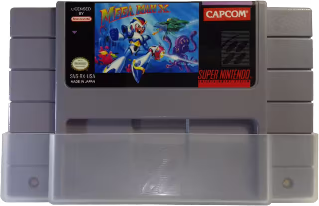 An image of Mega Man X - Game Cartridge.