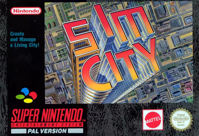 An image of Sim City [box] - Box Front.