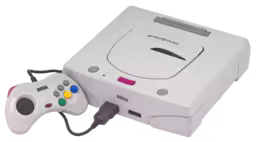 An image of Sega Saturn in White.
