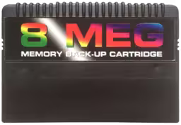 An image of 8 Meg Memory Back-up Cartridge.
