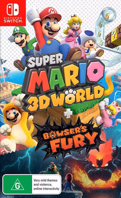 An image of Super Mario 3D World + Bowser’s Fury - Front Cover.