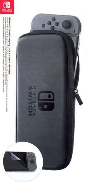 An image of Carry Case & Screen Protector - Box Front.