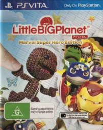 An image of LittleBigPlanet PS Vita: Marvel Super Hero Edition - Front Cover.