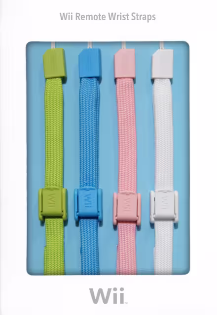 An image of Wii Remotes Wrist Straps - Box Front.