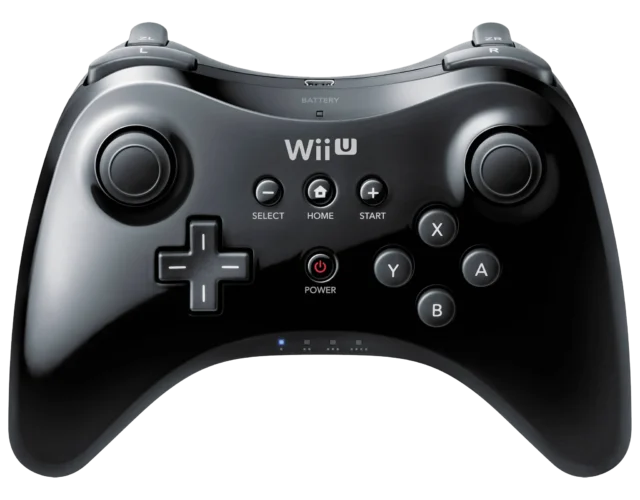 An image of a Wii U Pro Controller - Black.