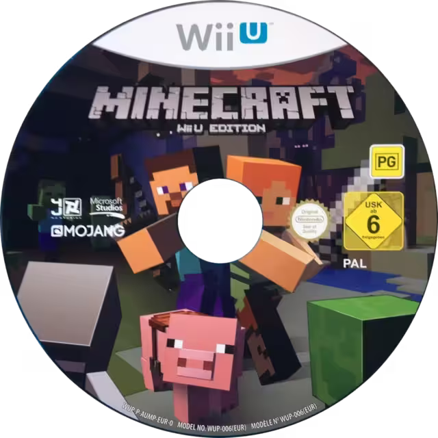 An image of Minecraft Wii U Edition - Game Disc.