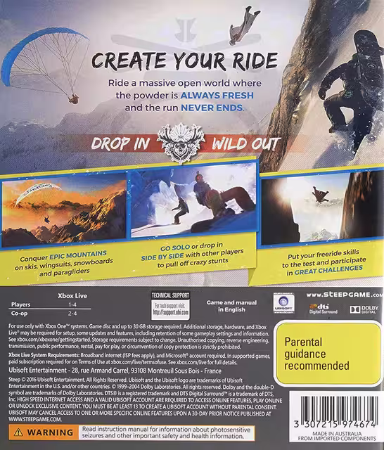 An image of Steep - Back Cover.